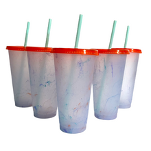 Load image into Gallery viewer, Marble Color Changing Cold Cup Bundle - 24oz
