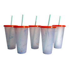 Load image into Gallery viewer, Marble Color Changing Cold Cup Bundle - 24oz
